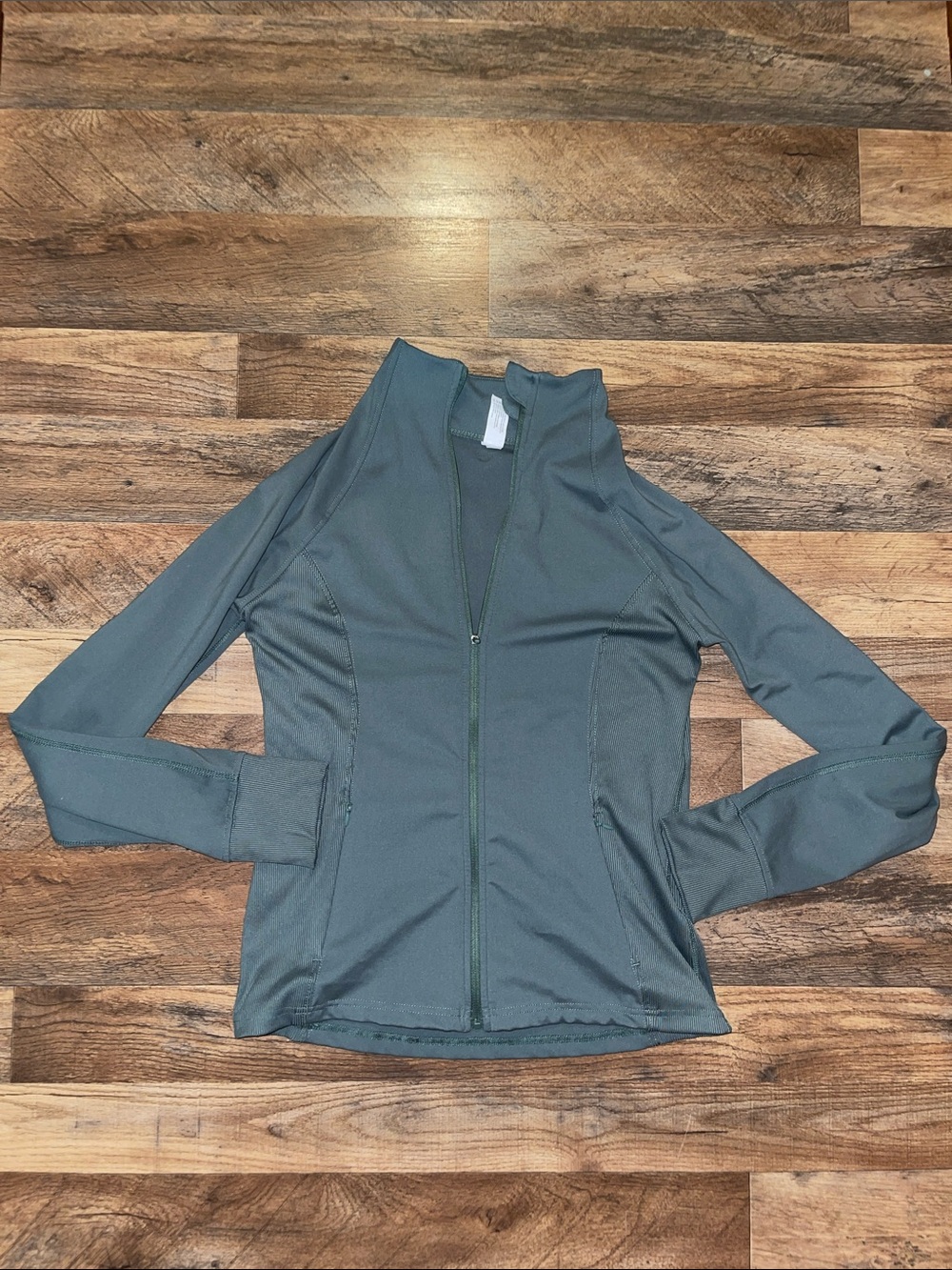 90 Degrees Green Zip-Up Athletic Jacket size M EUC